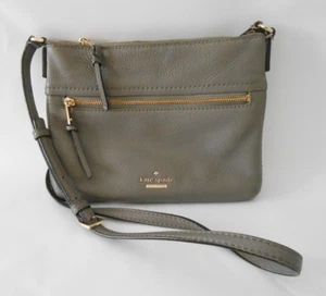 Kate Spade Jackson Street Gabriele Umhängetasche grau Leder - Reißverschluss vorne & oben - Bild 1 von 13