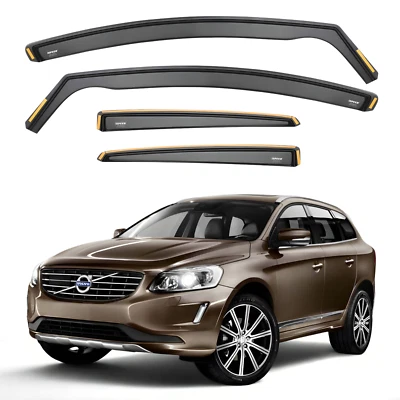 ISPEED Wind Deflectors for Volvo XC60 MK1 2008-2017 5-Door SUV 4pc Set Visors - Image 1 of 4