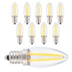 10pcs E12 Long Filament Small Led Light Bulbs Dimmable Lamp 1.5w Ac110v For