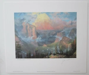 Thomas Kinkade Medaillon Edition handsignierter Druck, "Artist's Point-Yosemite"   - Bild 1 von 12