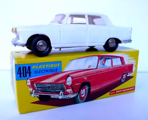 FRANCE JOUET 404 PEUGEOT ÉLECTRIQUE PLASTIQUE DANS SA BOITE D'ORIGINE L 21 cm - Imagen 1 de 9