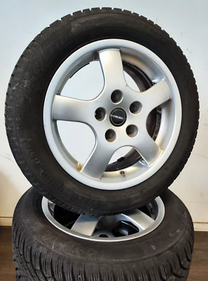 4 Winterreifen 205 55 R16 16" Borbet Alufelgen KBA 45563 7Jx16 ET20 - Bild 1 von 4