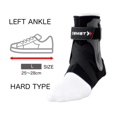 ZAMST A2-DX Ankle Guard Hard Support Shoe size 25-28cm Size L for Left ankle - Image 1 of 4