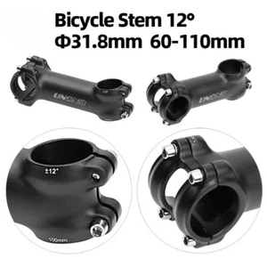 12 Degree 60/70/80/90/100/110MM 31.8MM Road Mountain Gravel Bike Handlebar Stem - Picture 1 of 30