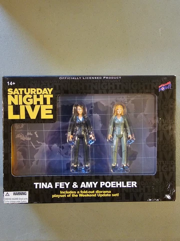 TINA FEY AMY POEHLER Weekend Update SNL Saturday Night Live 3.75" BIF BANG POW Cover