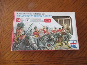 Esci #217 British Caballry Scots Greys Waterloo Soldiers 1/72 50 Figuras Bronceadas Sin usar en caja - Imagen 1 de 2