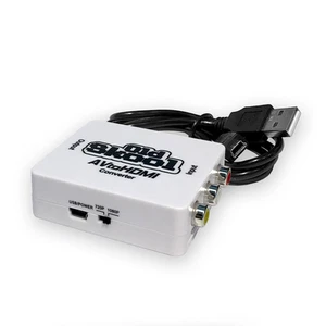 Old Skool AV / RCA to HDMI Converter Upscaler for NES SNES GENESIS & More! 1080p - Picture 1 of 2