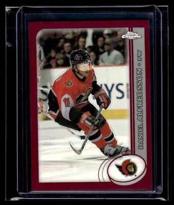 2002 Topps Chrome Refractor #23 Daniel Alfredsson Senators HOF - Image 1 of 2