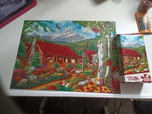 Master Pieces The Great Outdoors Mountain Hideaway jigsaw puzzle - Picture 1 of 2