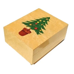 Rare Reuge Christmas Theme Music Box Tristesse Chopin(Does Not Play) 4.5" X 3.5" - Picture 1 of 14
