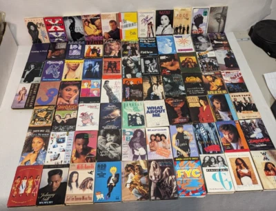 Lot 74 80s & 90s Cassette Singles Prince Extreme Paula Abdul F.Y.C + More Tested - Image 1 of 4