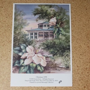 “Christmas 1998” by Donna Peters Postcard Signed Print - Picture 1 of 4