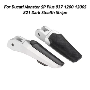 Footrests Footpegs For Ducati Monster SP Plus 937 950 821 Stripe Dark 1200 1200S - Picture 1 of 15