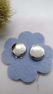 COPRI BOTTONI ARGENTO LISCI E SATINATI MM 16 ELEGANTI CLASSICI - Foto 1 di 3