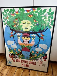 BJORN WIINBLAD original Danish Mid century poster Framed Vintage Art Rare - Picture 1 of 10