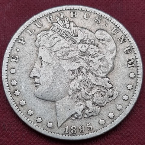 1895 O Morgan Dollar $1 Better Grade VF - XF Details #60137 Cover