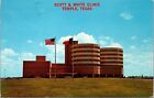 Scott & White Clinic, Temple TX, Flags, Chrome, Posted 1967