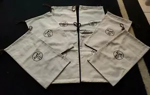 Set Of 8 Authentic Hermes Herringbone Dust Bags 16”x8.5” - Picture 1 of 5