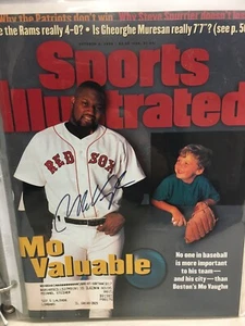 Mo Vaughn Signed OCTOBER 2, 1995 Sports Illustrated Boston Red Sox - Picture 1 of 1