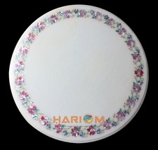 18" Round Marble Top Coffee Table Pink Mother of Pearl Floral Inlay Decors W297