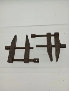 Paar 2 Vintage Parallel Metall Maschinist Klemmen 5 Zoll  - Bild 1 von 12