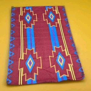 New Native Southwestern American Design Poly Fleece Throw Lap Blanket 32"x48" - Picture 1 of 4