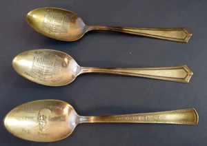 Menge 3 antike Kern's Kaufhaus Souvenirlöffel versilbert 1922-23 - Bild 1 von 6