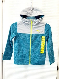 Puma Little Boy's Full Zip Hooded Jacket - New With Tag - Picture 1 of 11