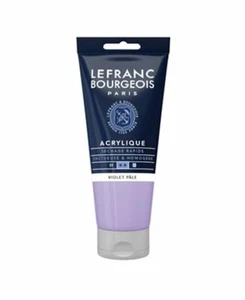 ACRILICO FINE LEFRANC & BOURGEOIS TUBO 80 ML VIOLA PALLIDO - Foto 1 di 1