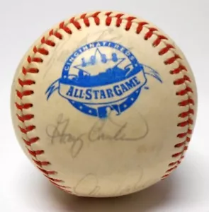 Barry Larkin Ryne Sandberg Gary Carter Greg Maddux 1988 AllStar Game Signed Ball - Picture 1 of 9