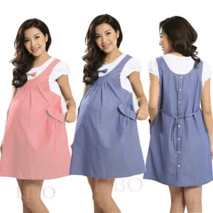 Summer Maternity Dress Bow Clothes For Pregnant Women Pregnancy Clothing Vogue - Picture 1 of 11