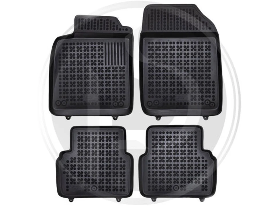 9-3SS 03'-12' 4D & 5D models (not CV) Left Hand Drive - Rubber Mat Set BLACK - Image 1 of 1