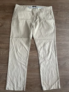 GANT Soho Chinos W40 L32 Beige 100% Cotton Trousers Low Waist Narrow Fit - Picture 1 of 13