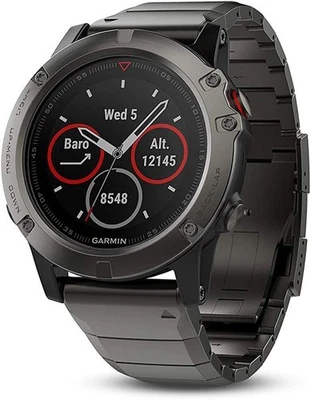 Garmin Fenix 5 Sapphire Edition Multi-Sport Training GPS Watch - 010-01688-20 - Image 1 of 4