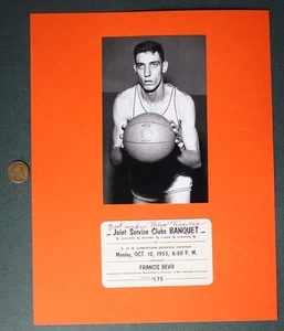 Ohio College Hoops Star Bevo Francis signed autographed 1953 Ticket & photo set- - Picture 1 of 1
