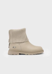 SCARPE STIVALETTI STIVALE BAMBINA MAYORAL 46570 PELLE BEIGE ORIGINALE AI 2026 - Picture 1 of 3