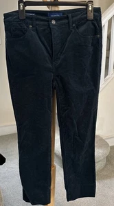 Talbots Hose Damen 4 grün Cord High Waist gerades Bein Baumwolle Stretch - Bild 1 von 7
