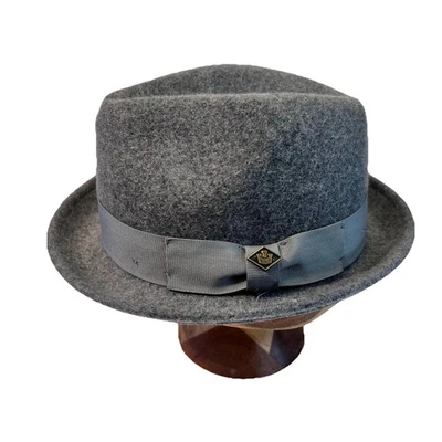 Sombrero Goorin Bros Fedora “Good Boy” Talla Pequeña Gris Lana Usado en Excelente Condición Foto 1 de 4