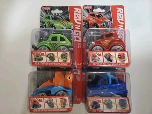Fisher Price Rev 'N GO Menge (4) Rennwagen Alter 3-7 Action Stunts! Neu! Rarität! - Bild 1 von 1