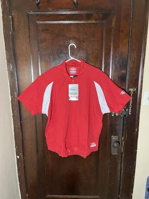 New Louisville Slugger Jacket Mens Small Red Baseball Warm Up Batting Cage NWT - Image 1 of 4