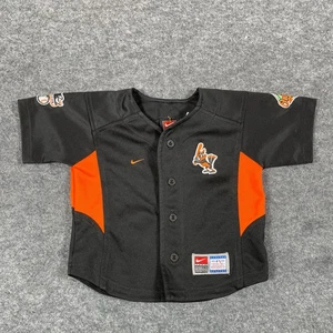 VTG Nike Baltimore Orioles Toddler 2T Jersey Black Swoosh Embroidered Baseball - Picture 1 of 11