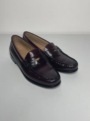 G.H. Bass & Co. Weejuns Diane Penny slot Loafers In Bordeaux Loafers Size 7.5 - Image 1 of 4