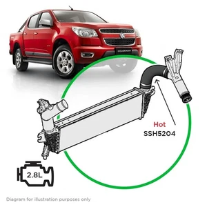 SAAS Silicone Intercooler Hot Pipe to suit Holden Colorado RG 2.8L CTDI 2012... - Picture 1 of 4