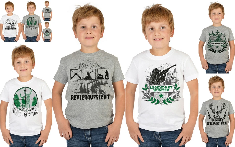TINI - SHIRTS Kindershirt Jäger - lustiges Jagd Sprüche - T-Shirt Kinder Bekleidung Jägersport