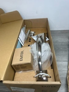 Emtek Marietta Single Cylinder Keyed Entry Brass Modern Handleset 4411US15 - Picture 1 of 1