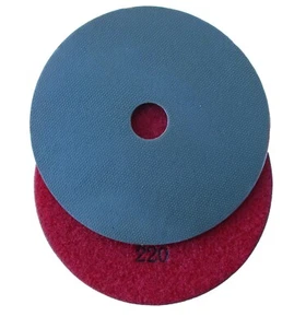 5" Electroplated Diamond Polishing Pad 220#, Hook and Loop Backed - Picture 1 of 1