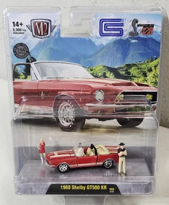 2025 M2 Machines Diorama 1968 Shelby GT500 KR R09 Red Car 1/64 Toy Vehicle NEW - Picture 1 of 9
