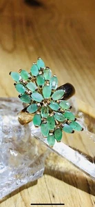 Beautiful Marquis Cut Brazillian Emerald Ring RRP£1500 *Month Of May Birthstone* - Picture 1 of 9
