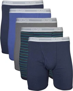 Gildan Men's Underwear Boxer Briefs, 5 Pack - Picture 1 of 7