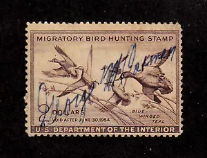 United States -1953 - SC RW20 - Used - Blue-winged Teal - Picture 1 of 1